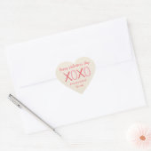 Sticker Cœur XOXO Heart Kids Classe Saint Valentin (Enveloppe)