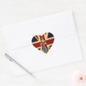 Sticker Cœur Young Queen Victoria British Scrap design (Enveloppe)