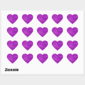 Sticker Cœur Your text here Purple Wash (Feuille)