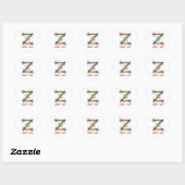 Sticker Cœur Z - Non zee (Feuille)