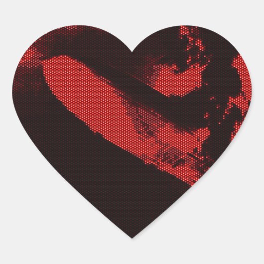 Sticker Cœur Zeppelin de la diode émettrice de lumière (Devant)