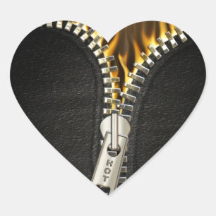 Sticker Cœur Zipper