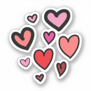 Sticker Coeurs