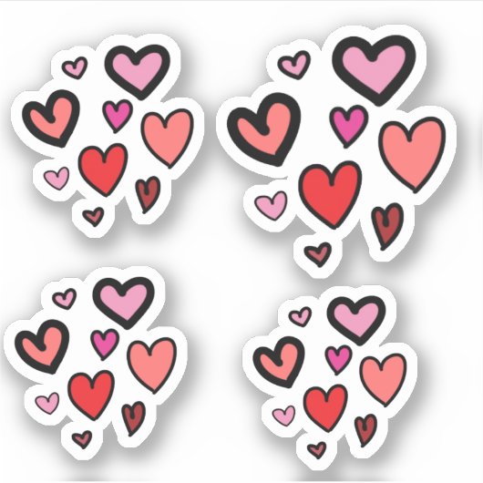 Sticker Coeurs (Devant)
