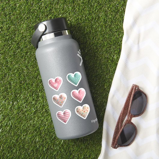 Sticker Coeurs brillants (HydroFlask Insitu)