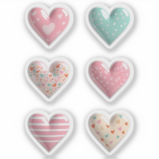 Sticker Coeurs brillants (Devant)