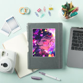 Sticker Coeurs de fille Anime (Couverture iPad)