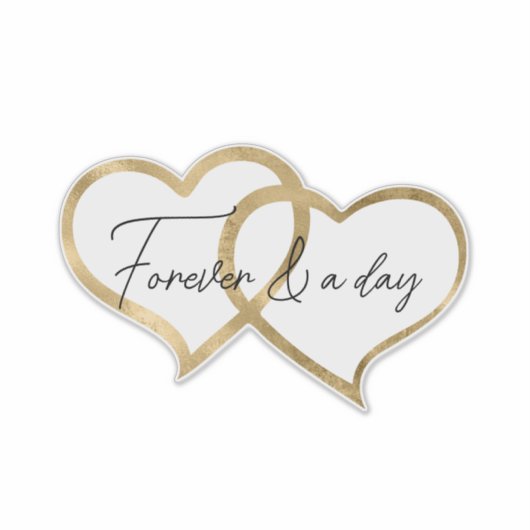 Sticker Coeurs d'or (Devant)