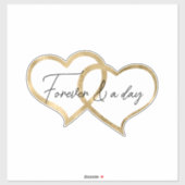 Sticker Coeurs d'or (Feuille)