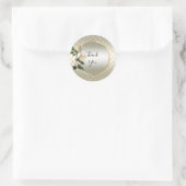 Sticker Coeurs Or Roses Blanches (Sac)