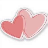 Sticker Coeurs rouges (Devant)