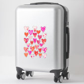 Sticker Coeurs scandinaves (Sur valise)
