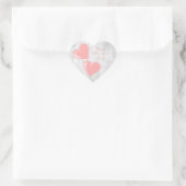 Sticker Coeurs Valentin rose (Sac)