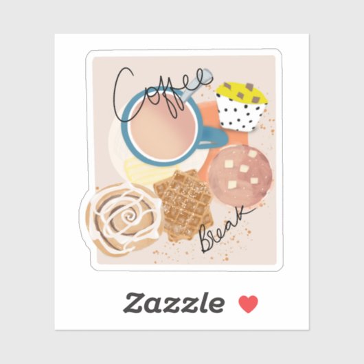 Sticker Coffee Break (Feuille)