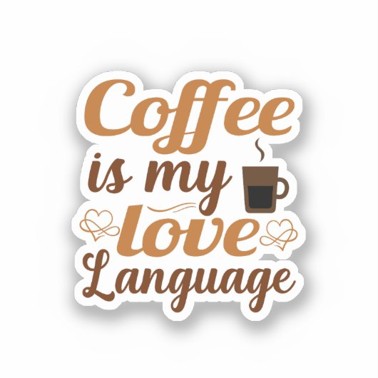 Sticker Coffee is my love language (Recto)