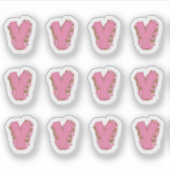 Sticker Coffee Letter Y: Monogram Initial Sheet (Devant)