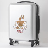 Sticker Coffee Lover Design – Minimal Coffee Cup Graphic (Sur valise)