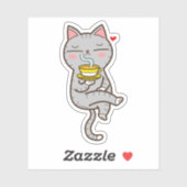 Sticker Coffee loving (Feuille)