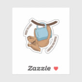 Sticker Coffee Sloth (Feuille)