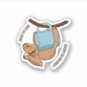 Sticker Coffee Sloth (Devant)