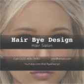 Sticker Coiffure Styling entreprise véhicule de publicité  (Devant)