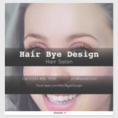 Sticker Coiffure Styling entreprise véhicule de publicité  (Feuille)