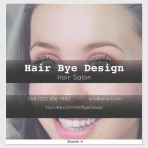 Sticker Coiffure Styling entreprise véhicule de publicité 