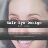 Sticker Coiffure Styling entreprise véhicule de publicité  (Devant)