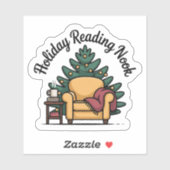 Sticker Coin de lecture des Fêtes de Noël Cosy (Feuille)