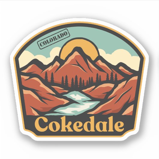 Sticker Cokedale, Colorado (Devant)