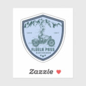 Sticker Col de Flüela circuit moto dans les Alpes suisses (Feuille)
