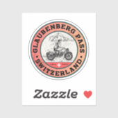 Sticker col de Glaubenberg circuit moto dans les Alpes sui (Feuille)