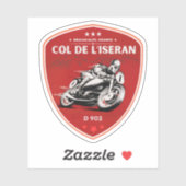 Sticker Col de l’Iseran français Alpes motobike tour (Feuille)