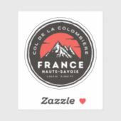 Sticker col de la colombiere, alpes françaises (Feuille)