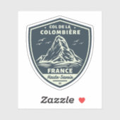 Sticker Col de la colombiere, alpes françaises (Feuille)