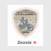 Sticker Col de la colombiere, alpes françaises (Feuille)