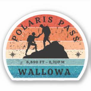 Sticker col de polaris wallowa randonnée Oregon col alpin