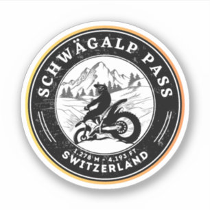 Sticker Col de Schwägalp circuit moto suisse–alpes