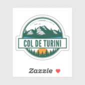 Sticker Col de turini, Alpes Maritimes (Feuille)