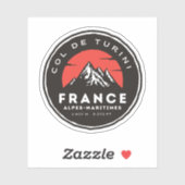 Sticker Col de turini, Alpes Maritimes (Feuille)