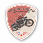 Sticker Col de turini, Alpes Maritimes (Devant)