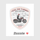 Sticker Col de turini, Alpes Maritimes (Feuille)