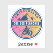 Sticker Col des Planches tour en moto suisse alpes (Feuille)