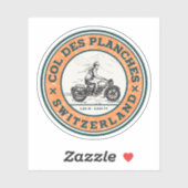 Sticker Col des Planches tour en moto suisse alpes (Feuille)