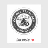 Sticker Col des Planches tour en moto suisse alpes (Feuille)