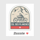 Sticker Col des Planches tour en moto suisse alpes (Feuille)