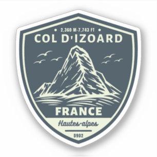 Sticker Col d'Izoard D 902 Massif du Queyras