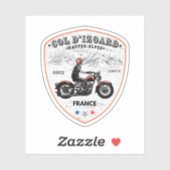 Sticker Col d'Izoard D 902 Massif du Queyras (Feuille)