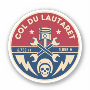 Sticker Col du Lautaret Alpes françaises balade à vélo
