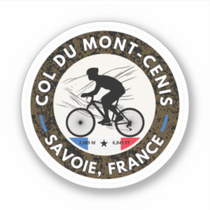 Sticker Col du Mont Cenis massif alpin français cadeaux